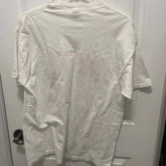 Jerzees Cream Tee with Bold Orange Virginia Design - Picture 7 of 13